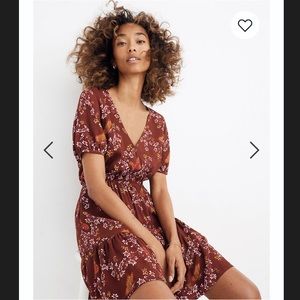Madewell Ruffle-Wrap Dress in Windowbox Floral